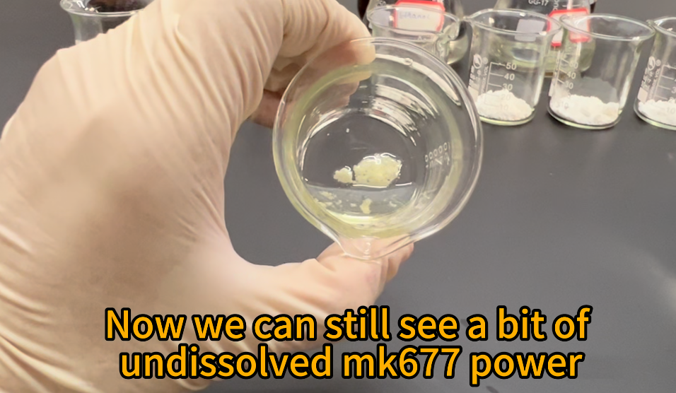 3 a bit of mk677 undissolved