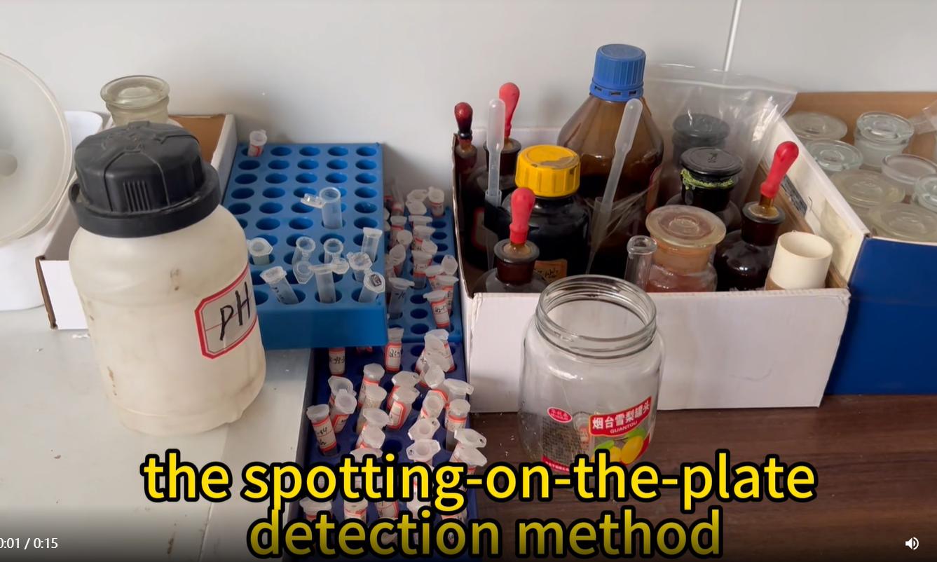 Spotting-on-the-plate detection method 1