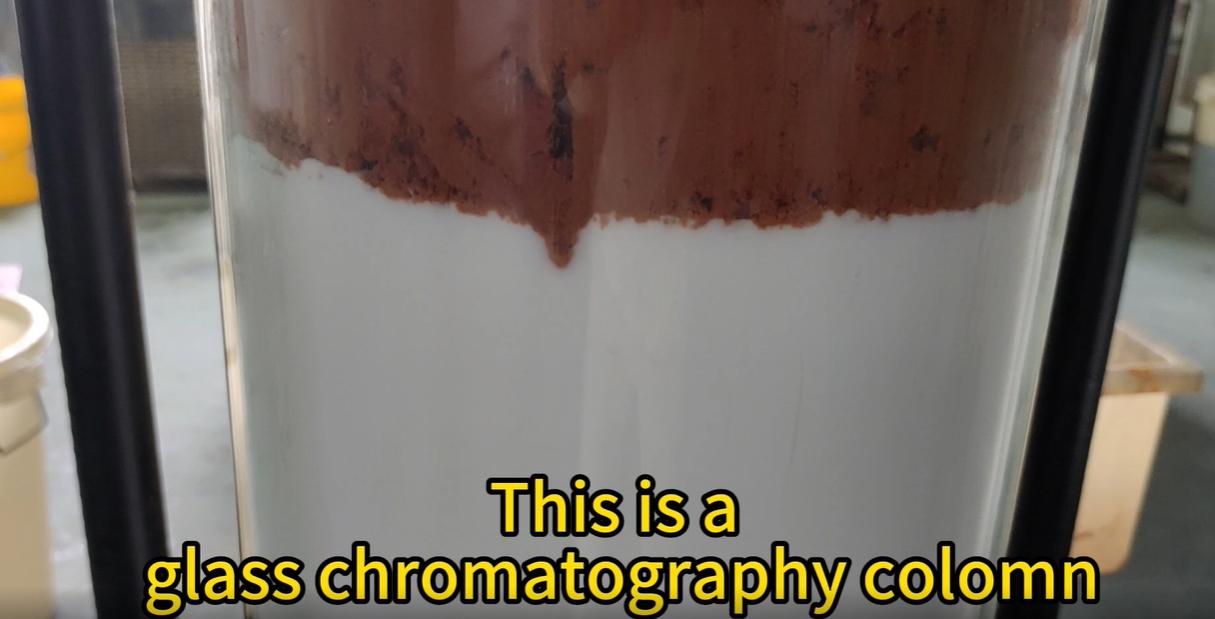 Glass chromatography colomn 2